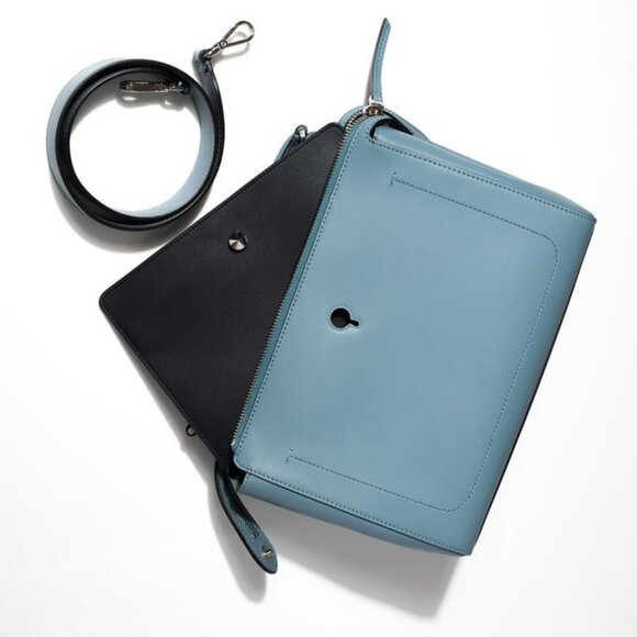 Dotcom Medium Top Handle Bag in Powder Blue - Picture 8 of 8